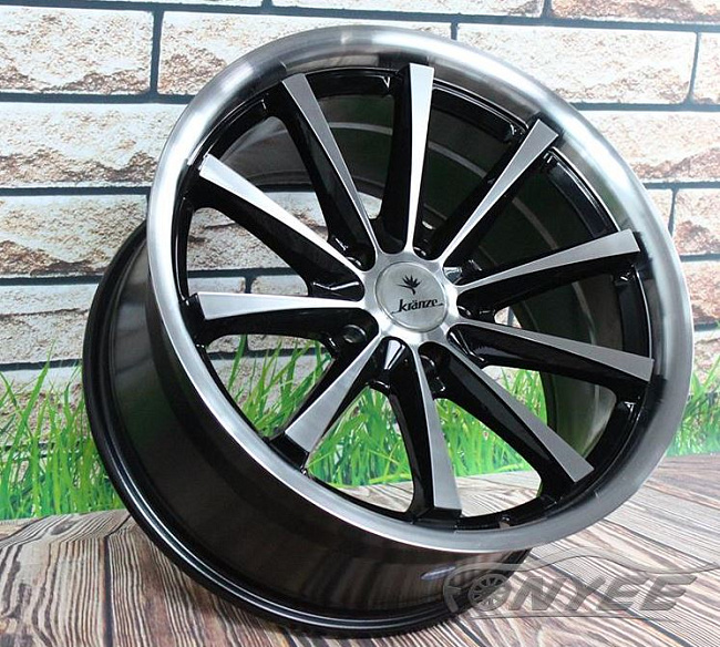 картинка Новые диски Vossen CV1 R18 5X114,3 ET30 J9 серебро + черный магазин  StreetTuning 