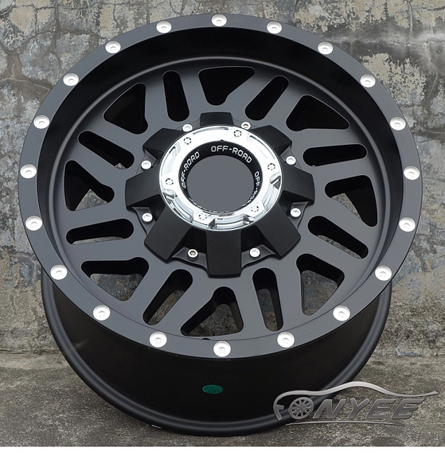 картинка Новые диски XF-201 OFF-ROAD R17 6х139,7 J9 ET-12 черный мат магазин  StreetTuning 