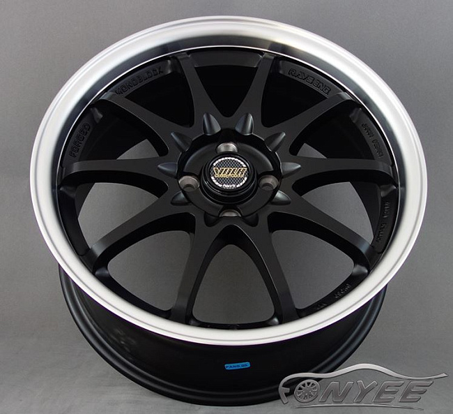 картинка Новые диски RAYS CE28N R17 4X100 ET35 J7,5 черный мат + полированная полка магазин  StreetTuning 