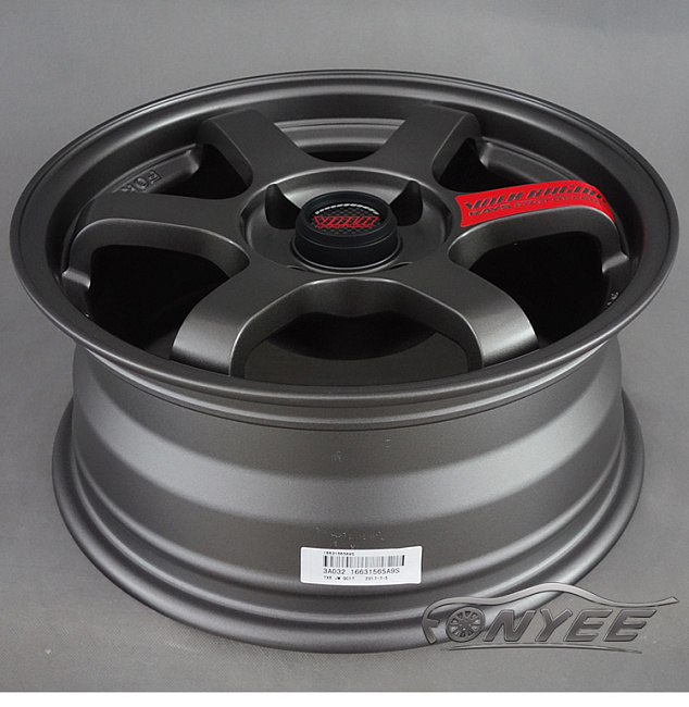 картинка Новые диски Rays TE37 R15 4X108 ET19 J6,5 серые матовые магазин  StreetTuning 