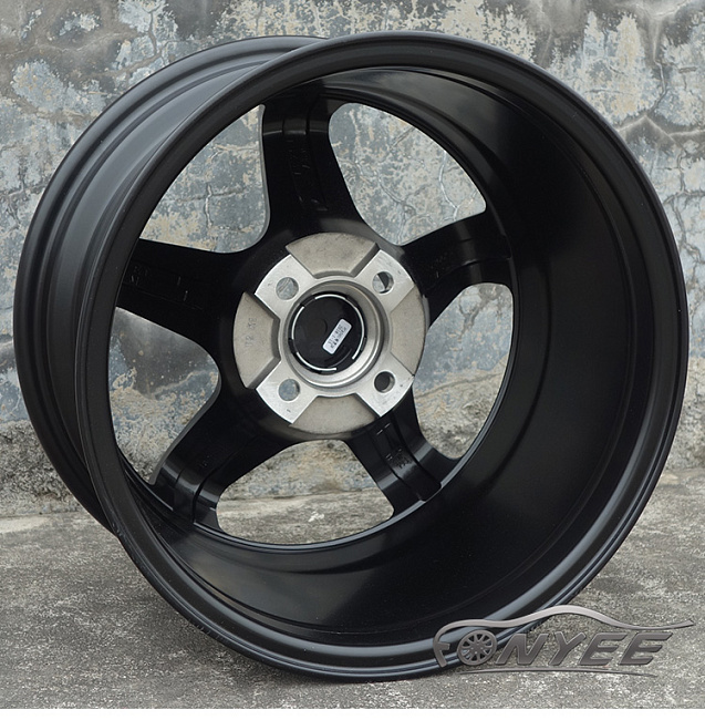 картинка Новые диски Bee*R B5 R15 4x100 ET10 J8 черный мат магазин  StreetTuning 
