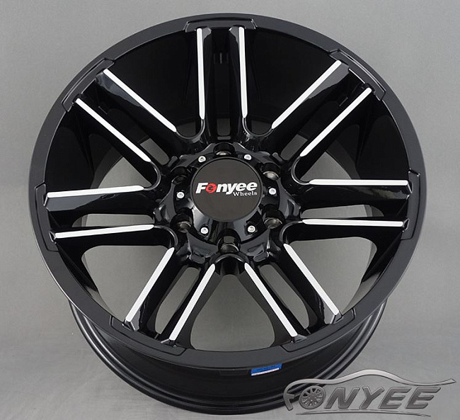 картинка Новые диски K-II RacingLine R17 6х139,7 ET10 J9 серебро + черный магазин  StreetTuning 