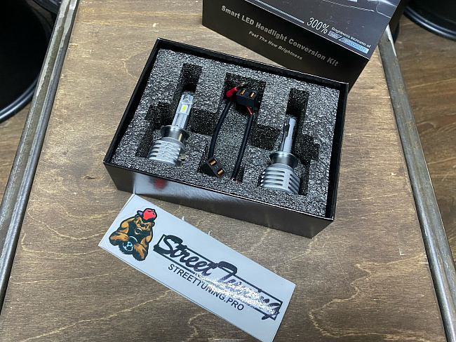 картинка Светодиодные лампы Sanvi Smart Led - H1 5500к, комплект 2 шт магазин  StreetTuning 