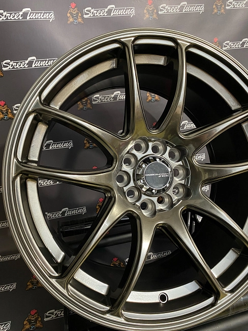 картинка Новые диски Work Emotion Cr-kiwami R17 J8 ET35 5x100/5x114.3 Hyper Black магазин  StreetTuning 