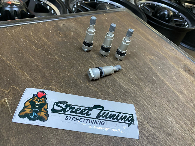 картинка Ниппели (вентили) под датчик, разборные TPMS-09, серые, 4 шт магазин  StreetTuning 