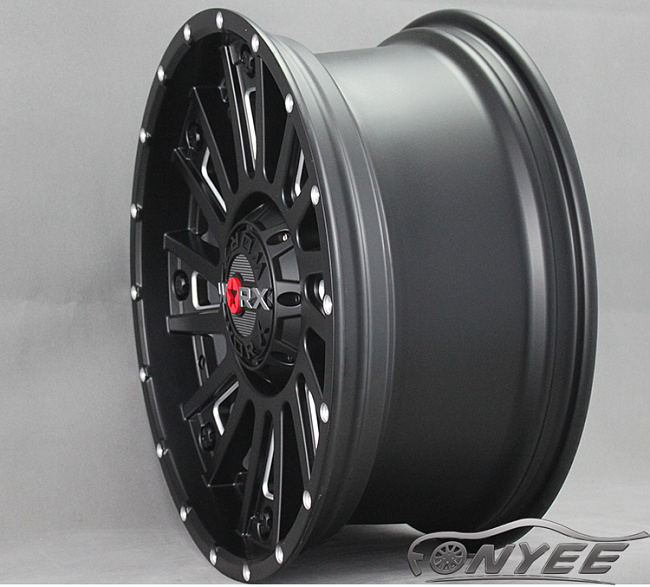 картинка Новые диски Worx 810 R20 6X139,7 ET18 J9 черный мат + серебро магазин  StreetTuning 