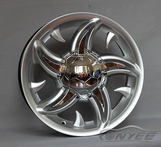 картинка Эксклюзивные диски HH R14 ET25 4x100/114,3 J6,5 серебро магазин  StreetTuning 