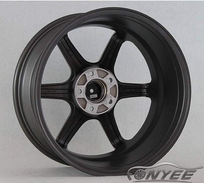 картинка Новые диски Rays TE37 R18 5X112 ET35 J9 серые матовые + хром полка магазин  StreetTuning 