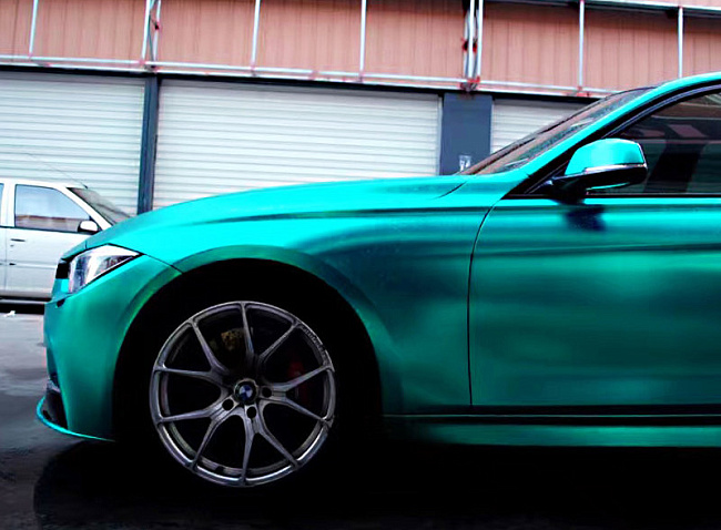 картинка Матовый хром металлик Carbins USA изумруд (1.52м х 18м) магазин  StreetTuning 