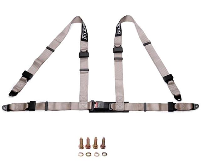 картинка 4-х точечный ремень безопасности Sparco Style стандартный замок, серый магазин  StreetTuning 