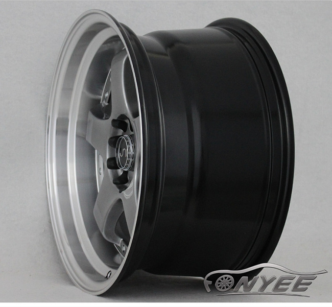 картинка Новые диски JNC 017 R17 5X114,3-5X120 ET30 J7,5 серый глянец + полированная полка магазин  StreetTuning 