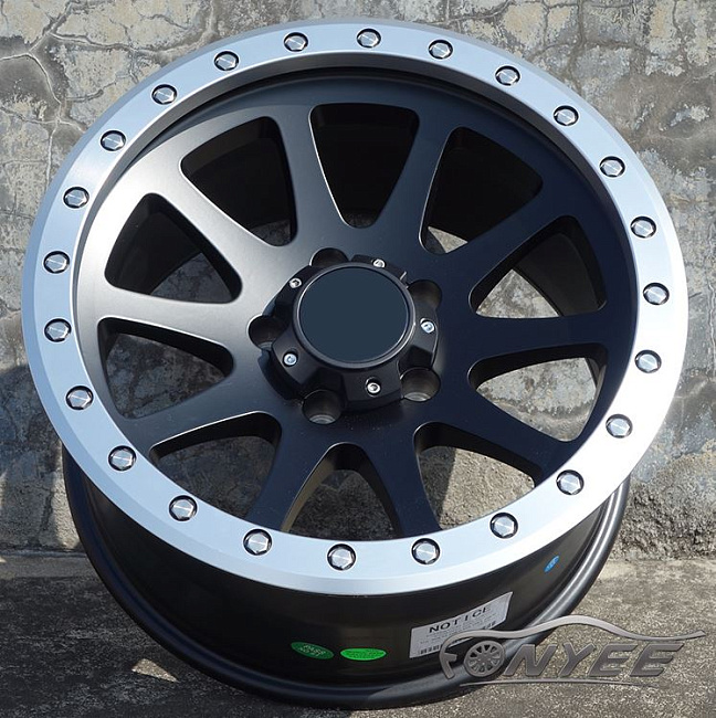 картинка Новые диски Black Rhino Mint R17 5X127 ET-12 J9 черный мат + серебро магазин  StreetTuning 