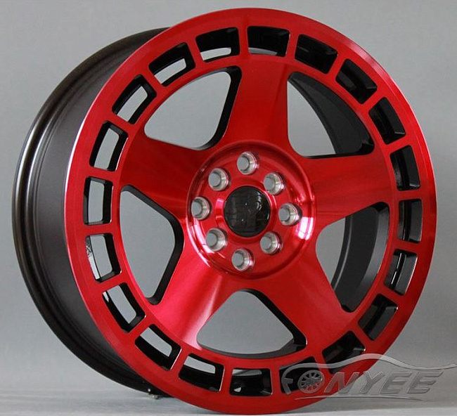 картинка Новые диски Fifteen 52® Tarmac R17 4x100-4x114,3 ET42 J7,5 красные магазин  StreetTuning 