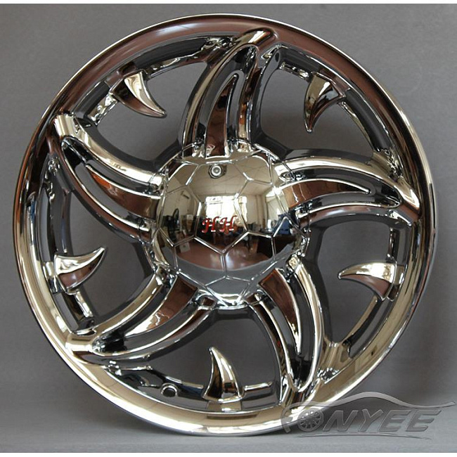 картинка Эксклюзивные диски HH R14 ET25 4x100/114,3 J6,5 хром золото магазин  StreetTuning 