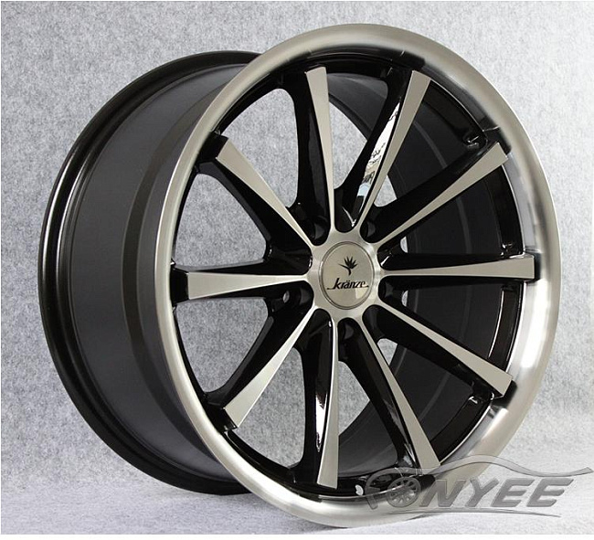 картинка Новые диски Vossen CV1 R18 5X114,3 ET30 J10 серебро + черный магазин  StreetTuning 