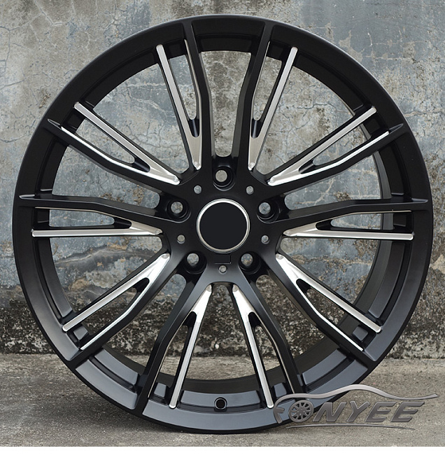 картинка Новые диски BMW A01M R19 5x120 ET35 J9 Черный мат + серебро магазин  StreetTuning 