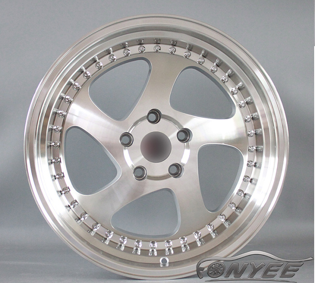 картинка Новые диски Rotiform TMB Flat R18 5х112 ET35 J9,5 серебро + полированная полка магазин  StreetTuning 