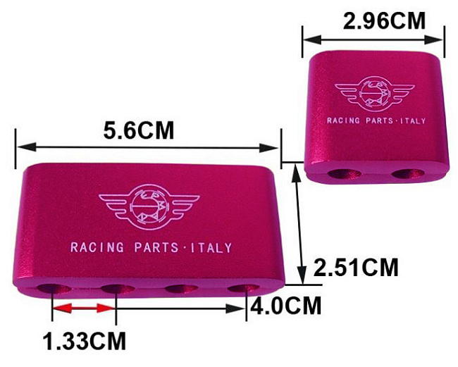 картинка Разделитель высоковольтных проводов на 4 шт двойной Epman, фиолетовый магазин  StreetTuning 