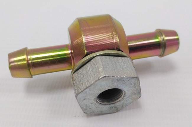 картинка Проточный адаптер датчика температуры,давления 8 мм резьба npt 1/8 магазин  StreetTuning 