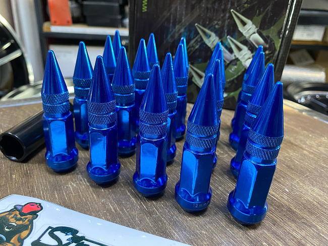 картинка Комплект гаек пики (пули) Starleks, 1/2, цвет синий, 20 шт. магазин  StreetTuning 