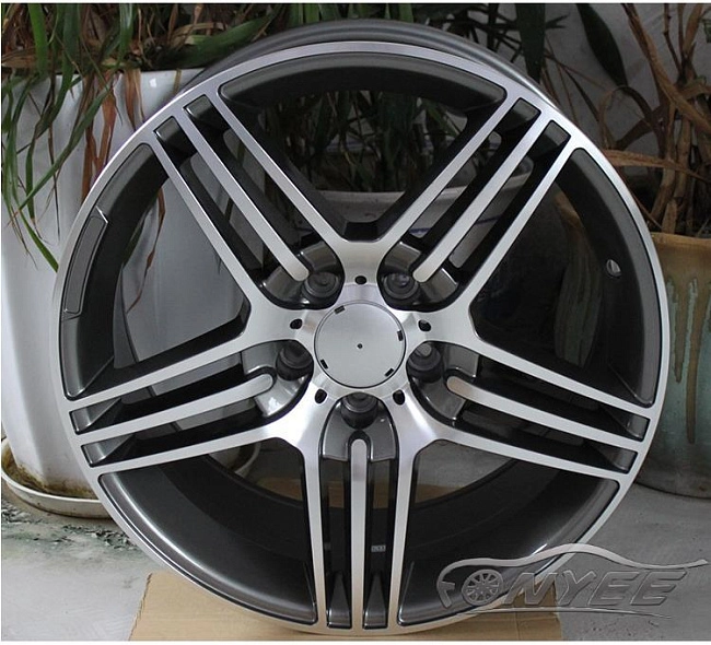 картинка Новые диски Mersedes AMG SLS R19 5x112 ET35 J9,5 серый + серебро магазин  StreetTuning 