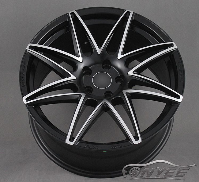 картинка Новые диски DIBIT 5D2 R18 5X108 ET42 J8,5 черный мат серебро магазин  StreetTuning 