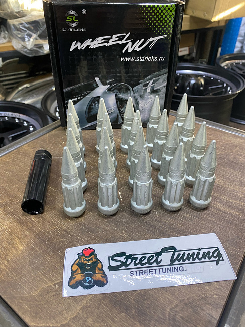 картинка Комплект гаек пики (пули) Starleks, 14х1.5, дакромет, 20 шт. магазин  StreetTuning 
