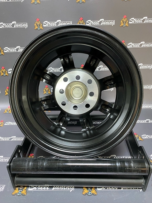 картинка Новые диски Watanabe R13 J7 ET(-7) 4x100/114.3 Black + Silver магазин  StreetTuning 
