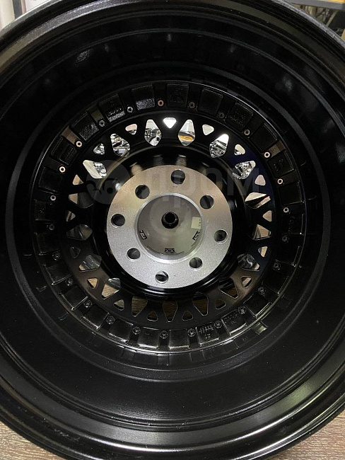 картинка Новые диски BBS RS R13 J6 ET25 4x100/4x114.3 , черные + полировка магазин  StreetTuning 