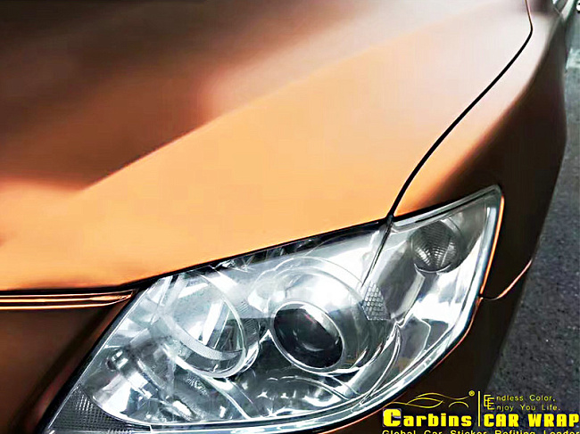 картинка Матовый хром металлик Carbins USA коричневый (1.52м х 18м) магазин  StreetTuning 