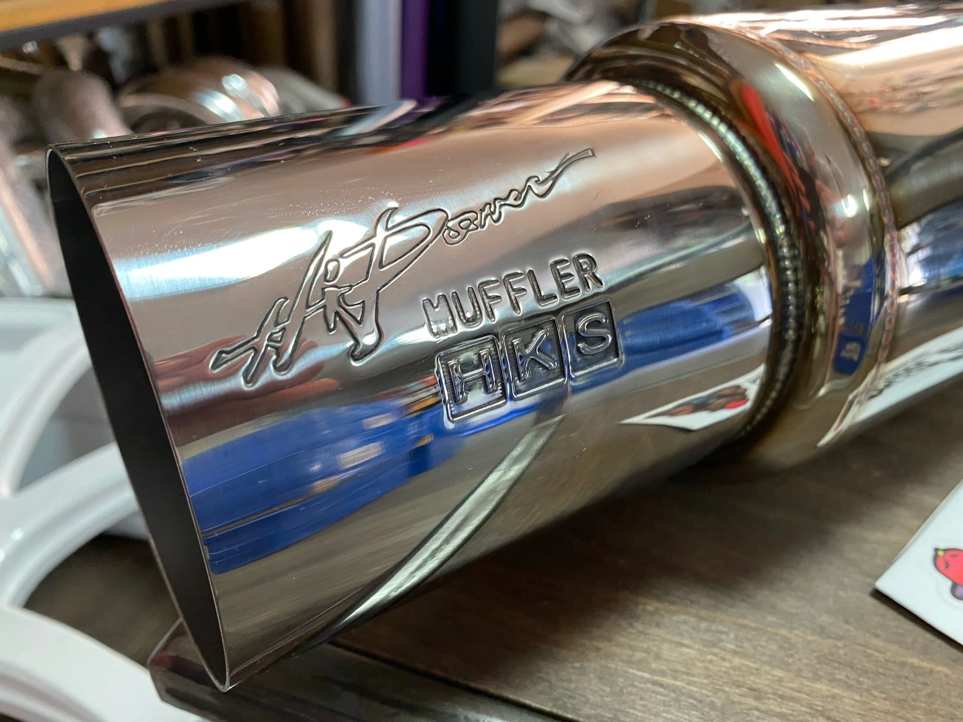 картинка Прямоточная банка HKS Style серии Jasma,D-63x102 мм серебристая магазин  StreetTuning 