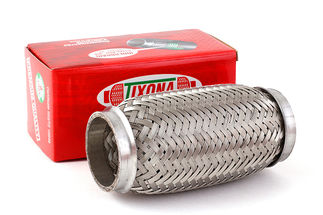 картинка Гофра глушителя Tixona (сталь 304 трехслойная) 50*150 магазин  StreetTuning 
