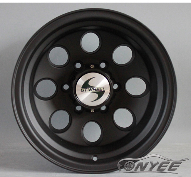картинка Новые диски GT wheels style 2 R15 6x139,7 ET-38 J10 черный мат магазин  StreetTuning 