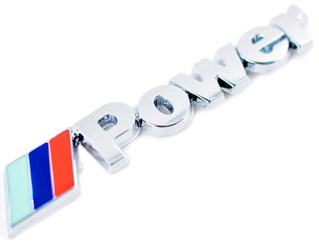 картинка Пластиковый шильдик с логотипом "Power" магазин  StreetTuning 