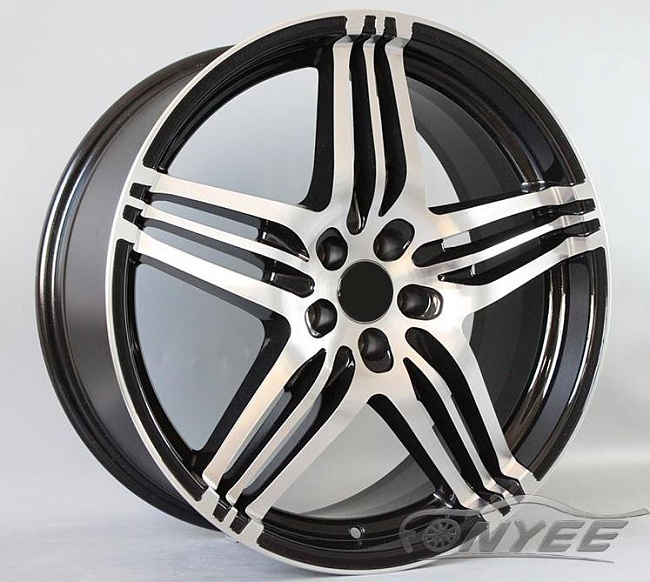 картинка Новые диски Royal wheels R19 5X100 ET30 J8,5 серебро + черный глянец магазин  StreetTuning 