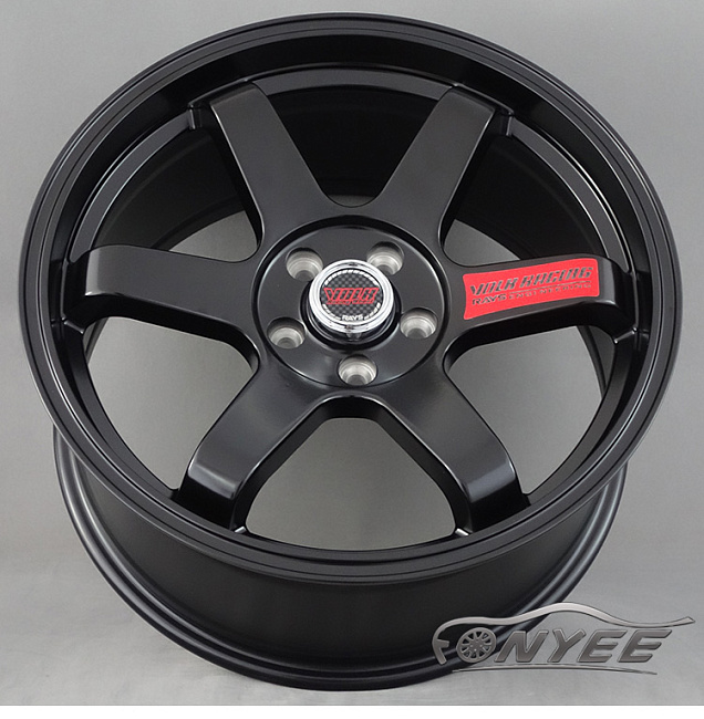 картинка Новые диски Rays TE37 R18 5X108 ET35 J8,5 черные матовые магазин  StreetTuning 