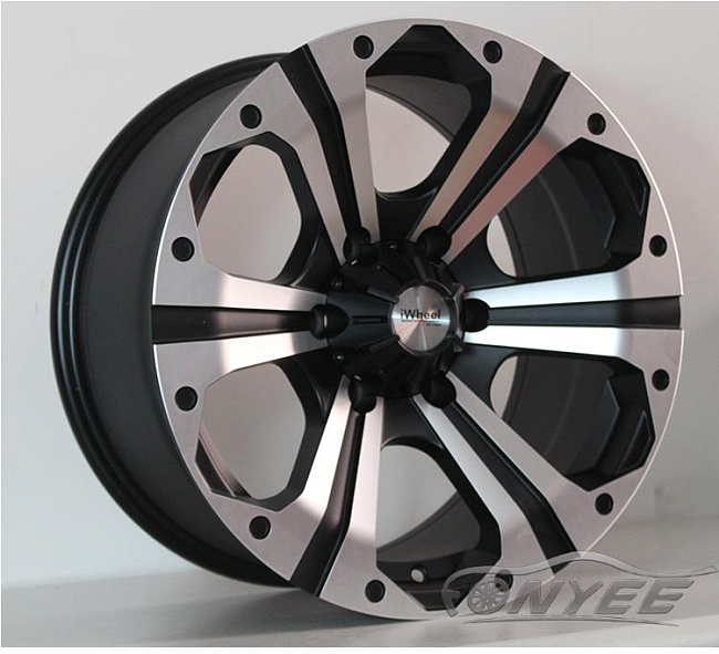 картинка Новые диски Iwheel R17 6X139,7 ET0 J8,5 черный мат + серебро магазин  StreetTuning 