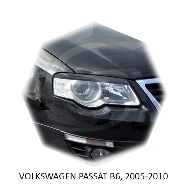 картинка Реснички на фары для  VOLKSWAGEN PASSAT B6 2005-2010г магазин  StreetTuning 