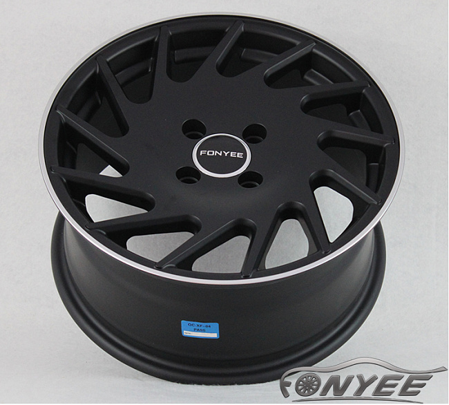 картинка Новые диски Vossen VLE1-L Replica R15 4X100 ET35 J7 черный мат + серебро магазин  StreetTuning 