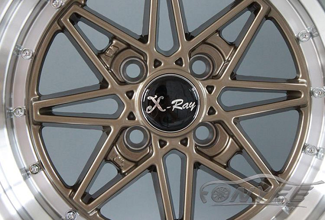 картинка Новые диски Equip 03 R15 4x100 ET10 J8 бронза + полированная полка магазин  StreetTuning 