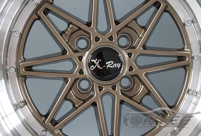 картинка Новые диски Equip 03 R15 4x100 ET10 J8 бронза + полированная полка магазин  StreetTuning 