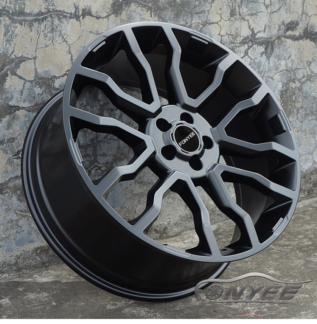 картинка Новые диски Range Rover R20 5x108 ET45 J8,5 черные магазин  StreetTuning 