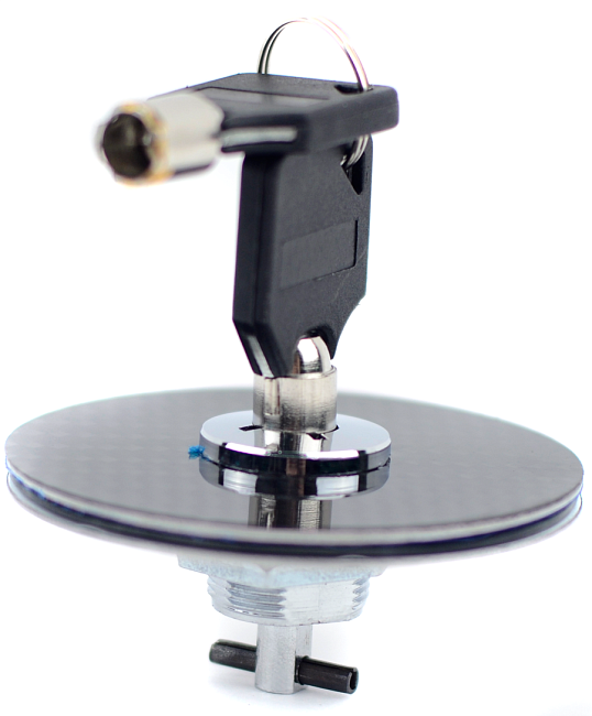 картинка Спортивные замки капота Epman под карбон, с ключом магазин  StreetTuning 