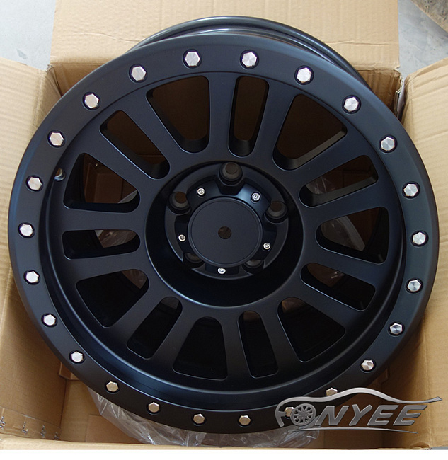 картинка Новые диски Black Rhino El Cajon R17 6X139,7 ET-12 J9 черный мат магазин  StreetTuning 