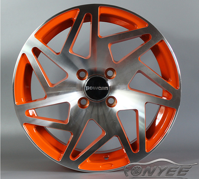 картинка Новые диски Forgiato Monoleggera FINESTRO-M R15 J7 ET+35 4x100 оранжевый + серебро магазин  StreetTuning 