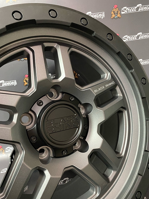 картинка Новые диски Black Rhino Barstow R18 J9 ET18 5x150 Gray + black магазин  StreetTuning 