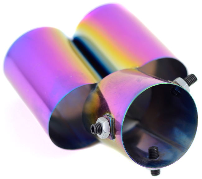 картинка Насадка на глушитель, двойная обожженная магазин  StreetTuning 