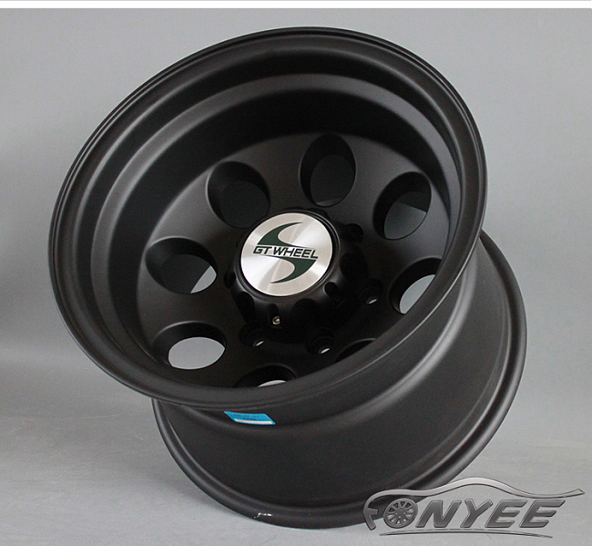 картинка Новые диски GT wheels style 2 R16 6x139,7 ET-10 J8 черный мат магазин  StreetTuning 