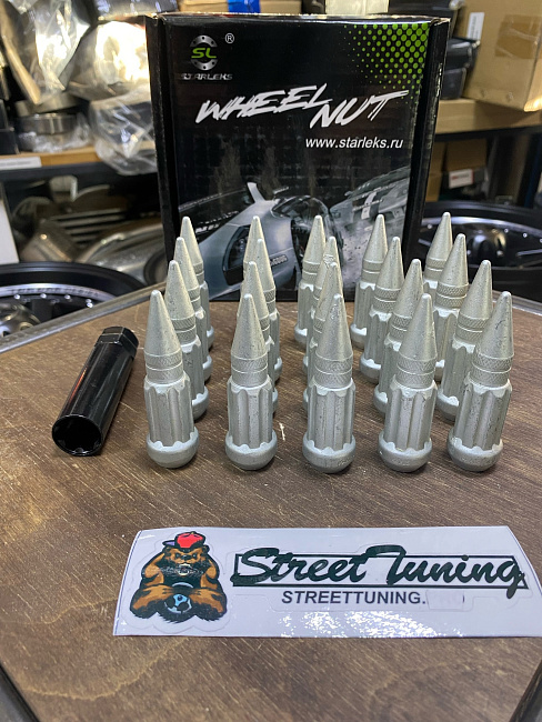 картинка Комплект гаек пики (пули) Starleks, 14х1.5, дакромет, 20 шт. магазин  StreetTuning 