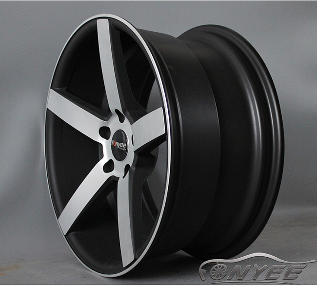 картинка Новые диски Vossen CV3 Replica R19 5X114,3 ET35 J9,5 черный мат + серебро магазин  StreetTuning 